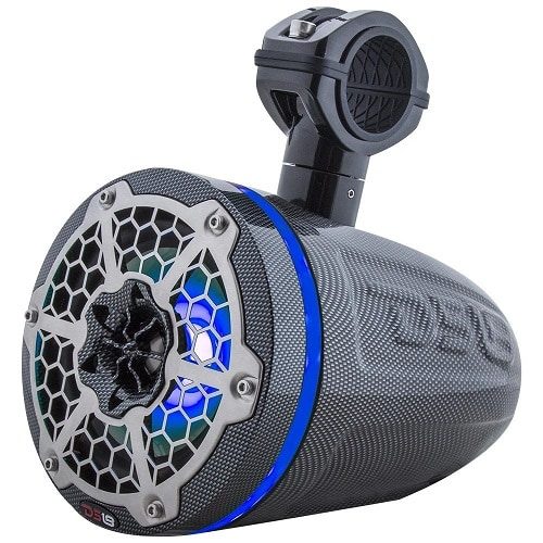 Carbon Fiber DS18 Hydro 6 wakeboard tower speaker.
